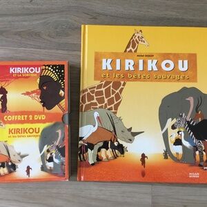 Kirikou French language DVD and book for kids